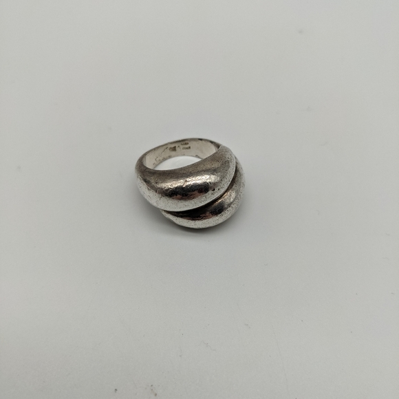 Heavy Italian Sterling Ring - Picture 3 of 4